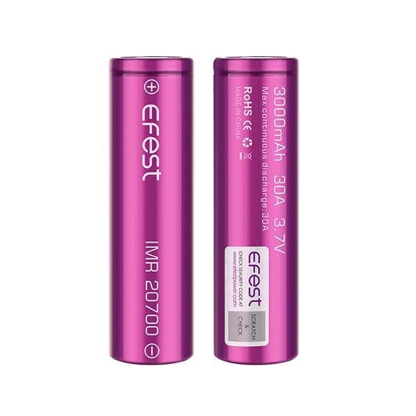 Efest 30A 3000mAh 20700 Battery - The Vape Store