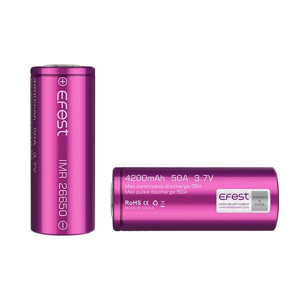 Efest 50A 4200mAh 26650 Battery - The Vape Store