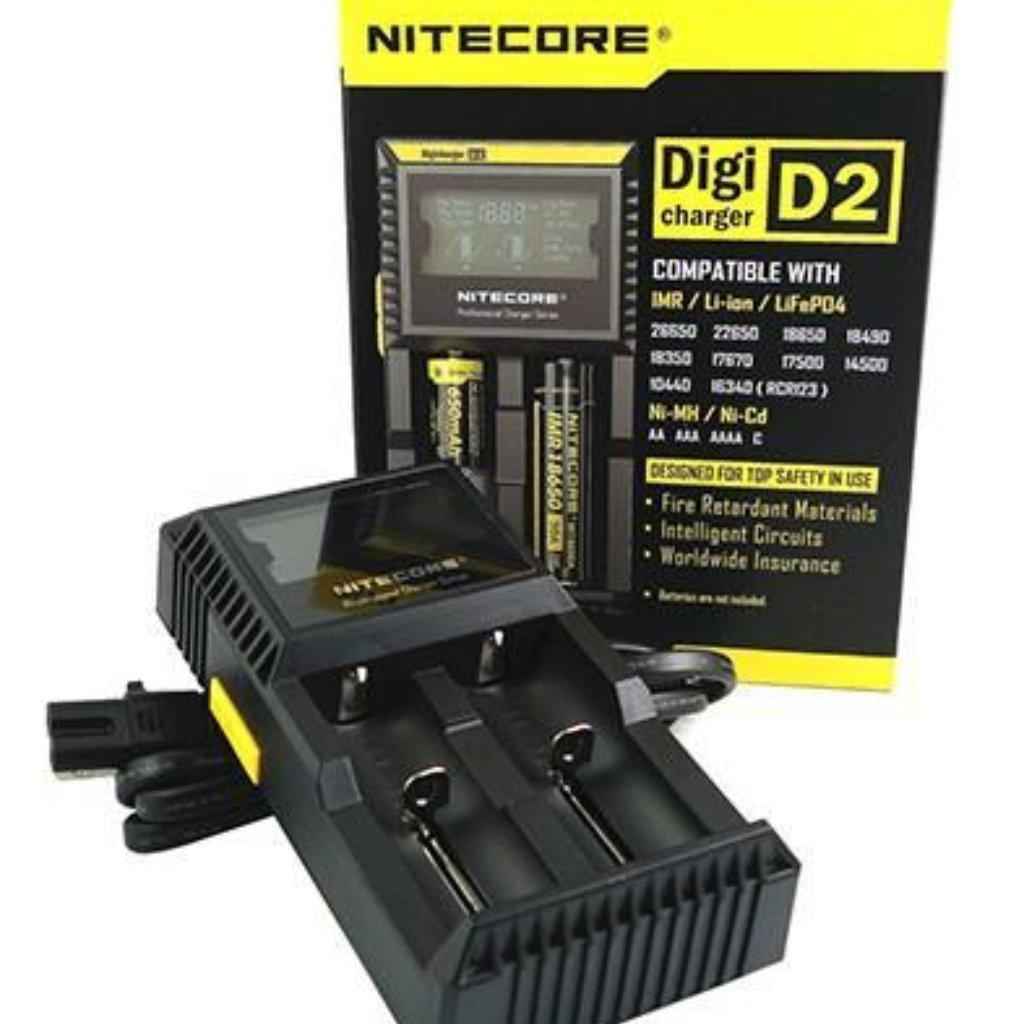 Nitecore Digicharger D2 (2 Bay) - The Vape Store